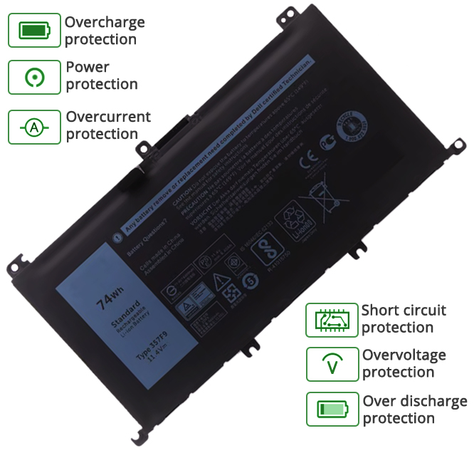 Dell INS15PD-3848B battery