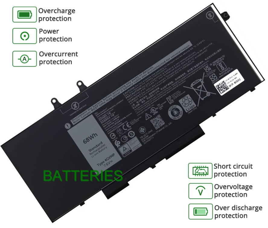 Dell PRECISION 3540 P80F001 battery