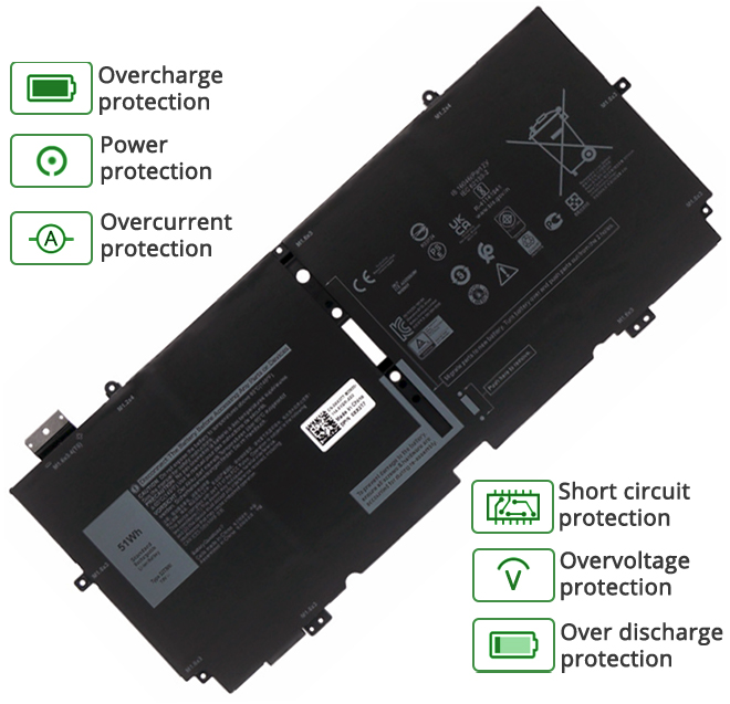 Dell XPS 13 7390 2-IN-1 battery