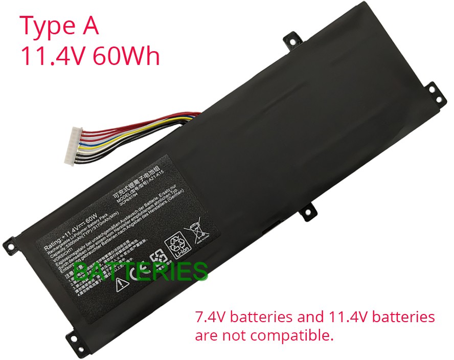 MACHENIKE F117-VD battery