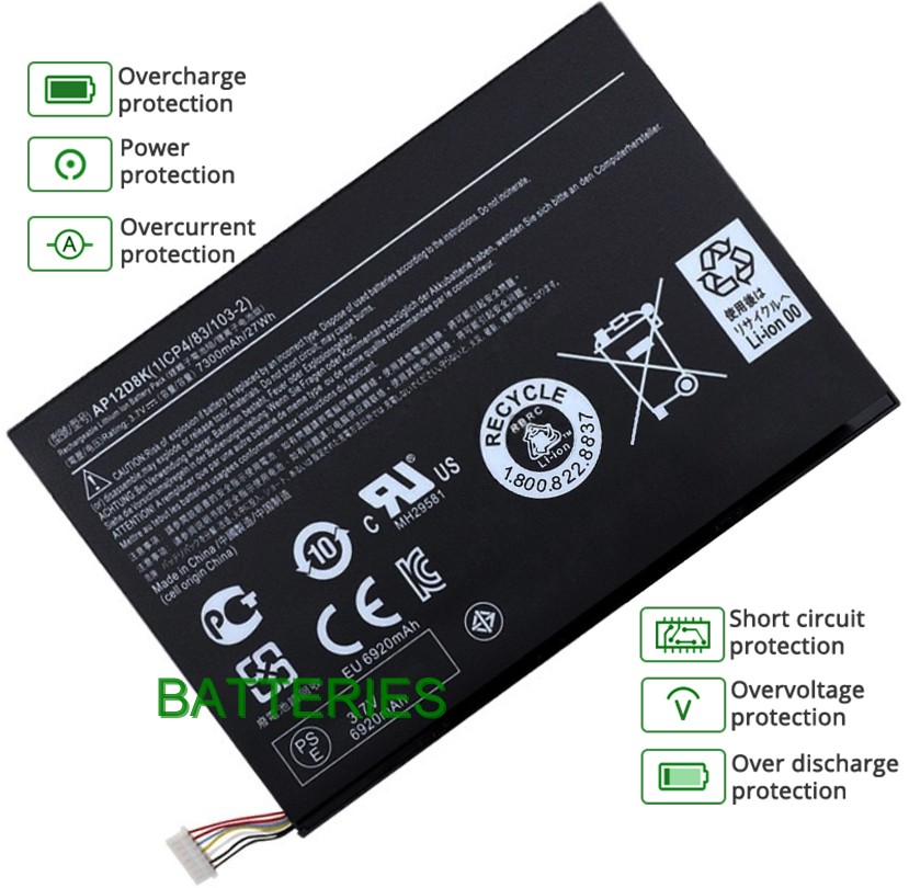 Acer ICONIA W510-27602G03ISS battery