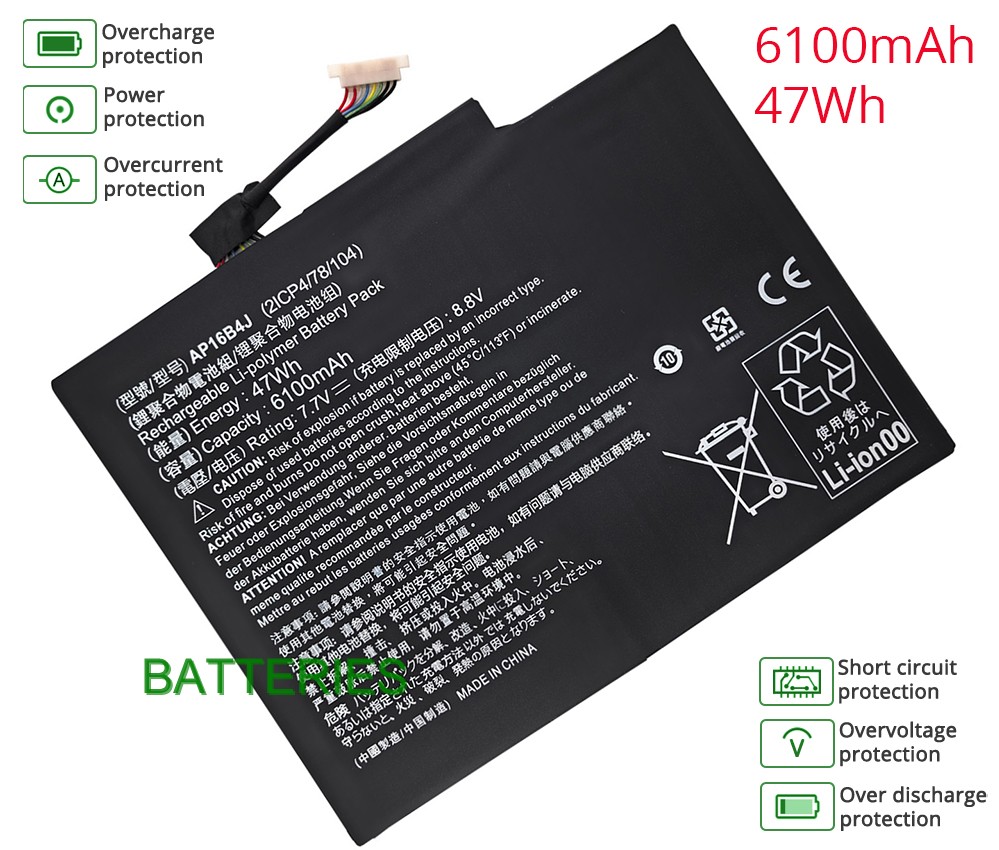 ACER SWITCH SA5-271-76KM battery
