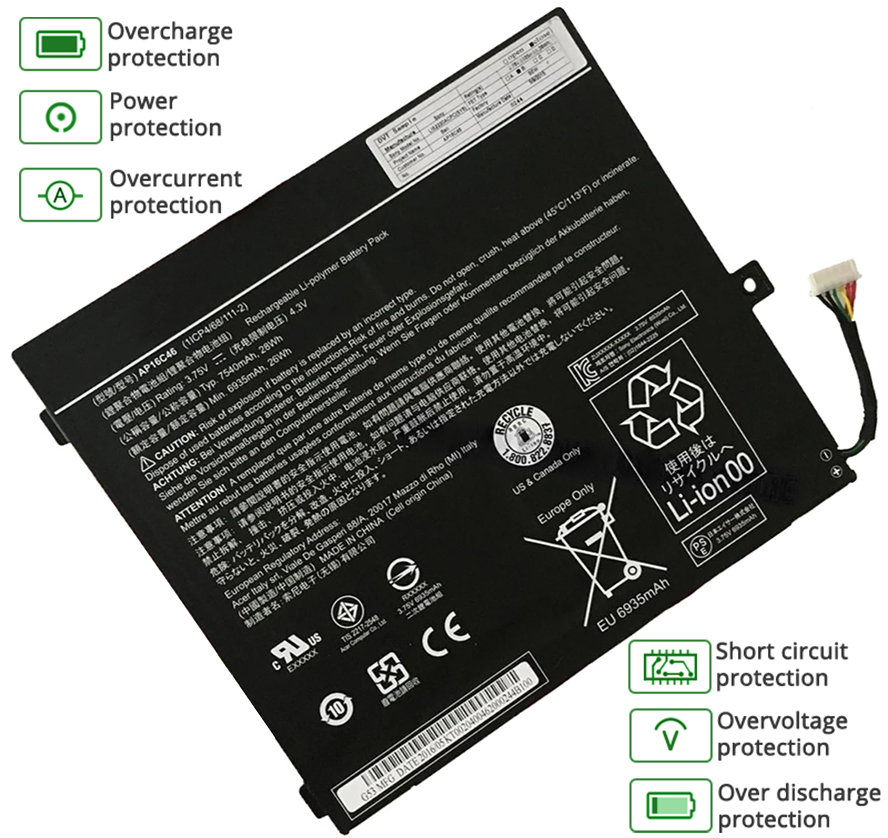 Acer SWITCH SW5-017P-15JE battery
