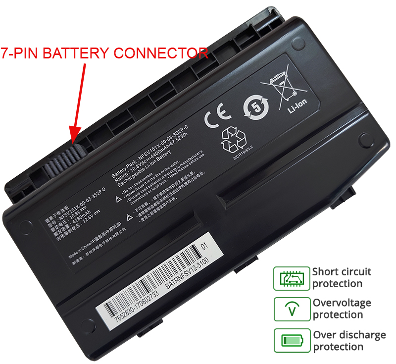 MECHREVO BATRNFSV12-3100 battery