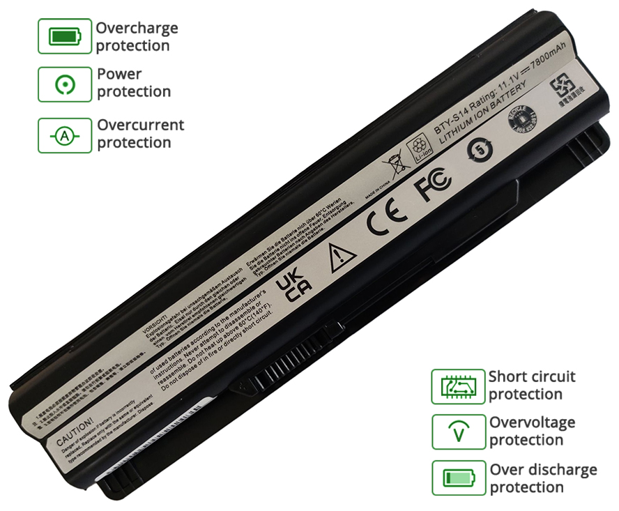MSI GP70 2QF-604NL battery