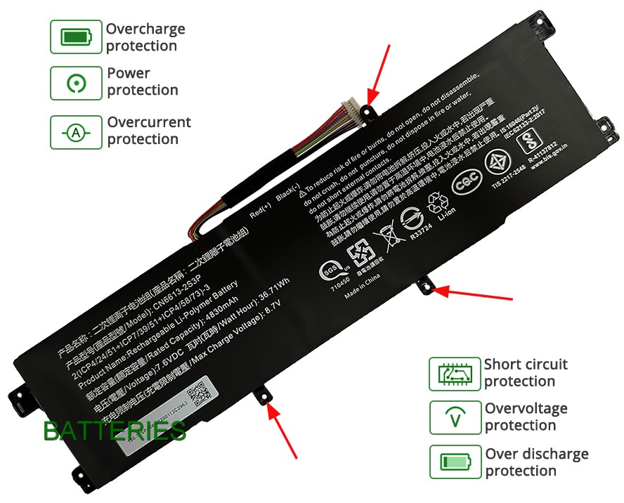 NOTEBOOK 4070275-2P battery