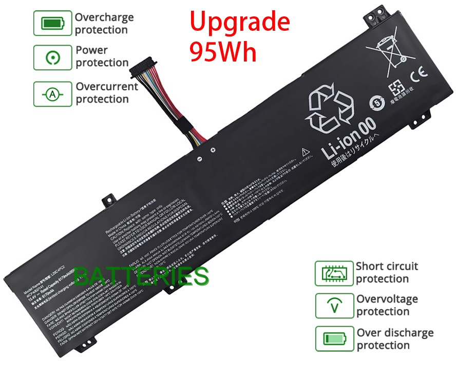 LENOVO Legion 5-17ITH6H Type 82JM battery