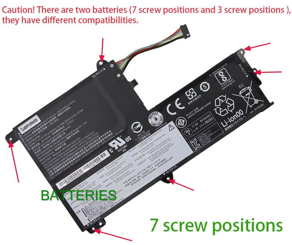 Lenovo 5B10Q39204 battery