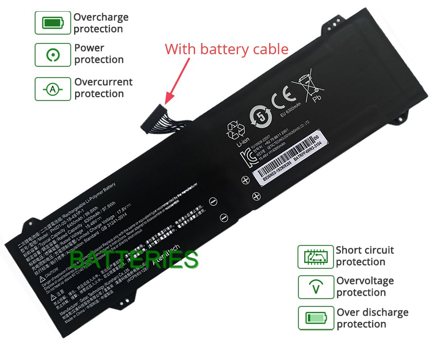 SCHENKER VISION 14-M23 battery