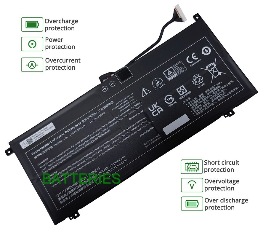 CLEVO V540BAT-3-55 battery