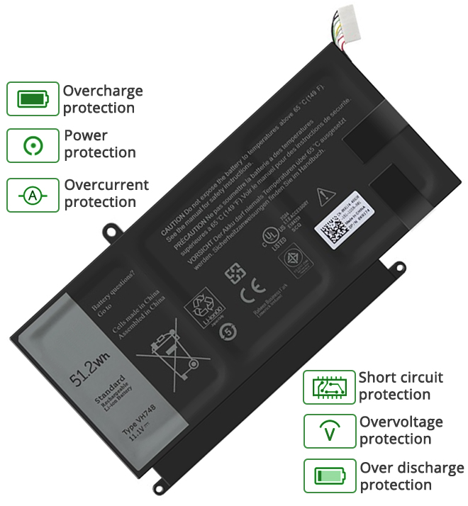 Dell 6PHG8 battery