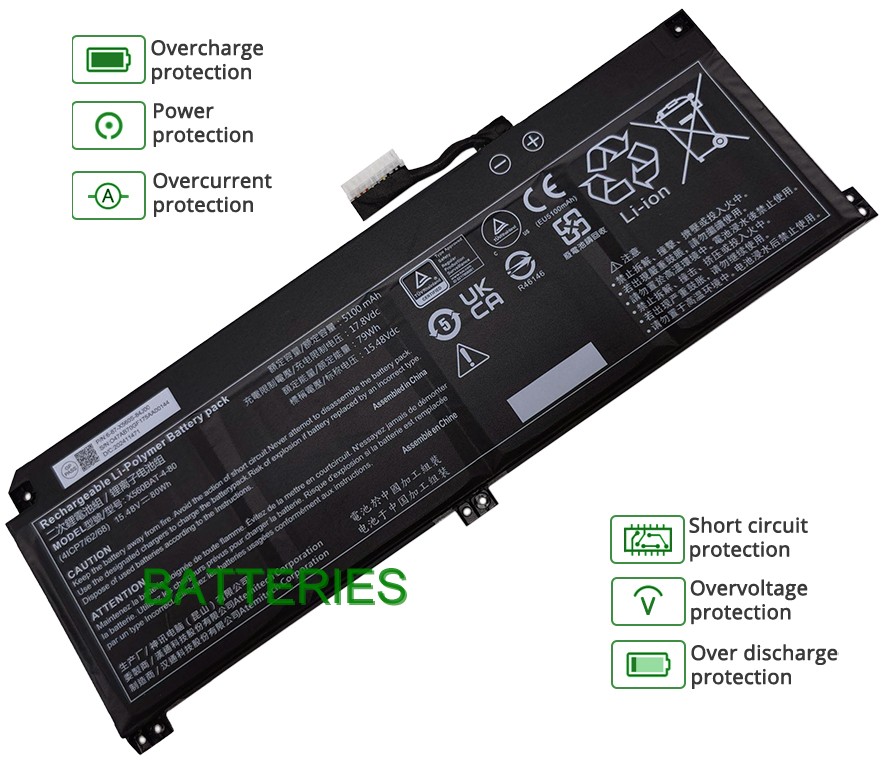 CLEVO 6-87-X560S-84J00 battery
