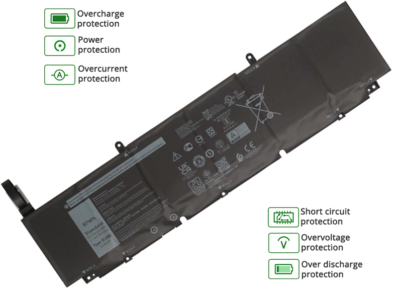 Dell 5XJ6R battery