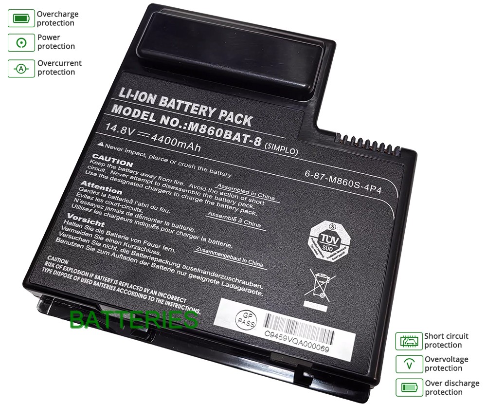 Clevo M860BAT-8 battery