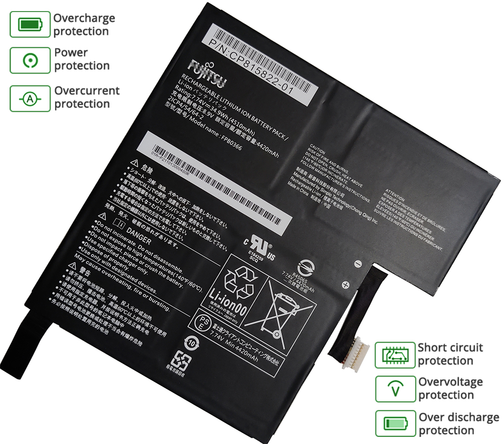 FUJITSU R7260M87APBE battery
